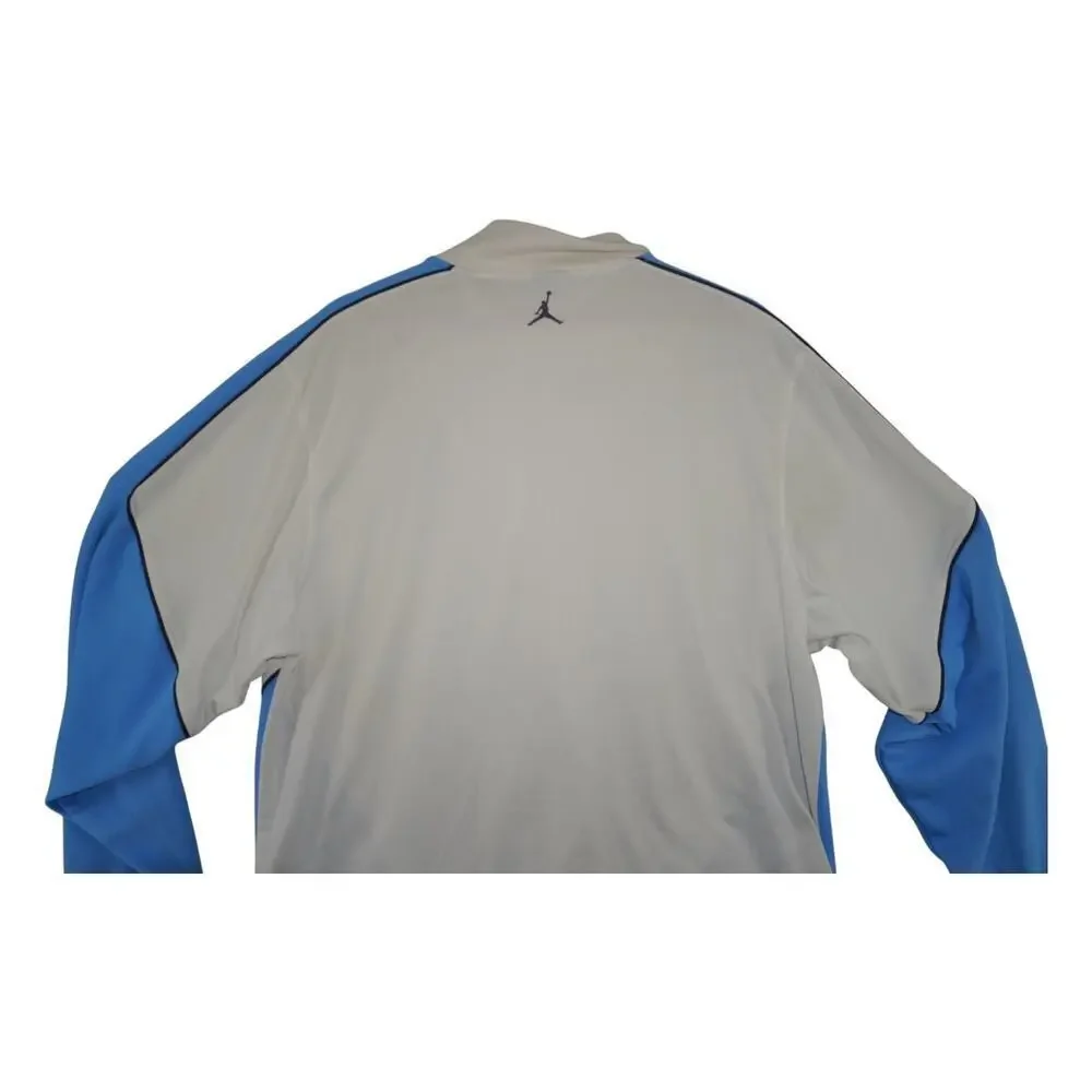 Jordan Jumpman Full Zip Track Jacket White Blue Men’s Athletic Y2K Size L